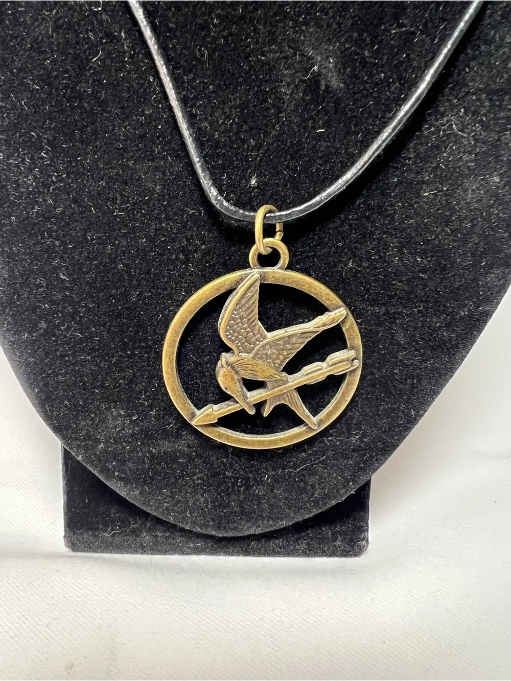 Hunger Games Mockingjay Pendant Necklace 18 In Antiqued  Chain Unisex